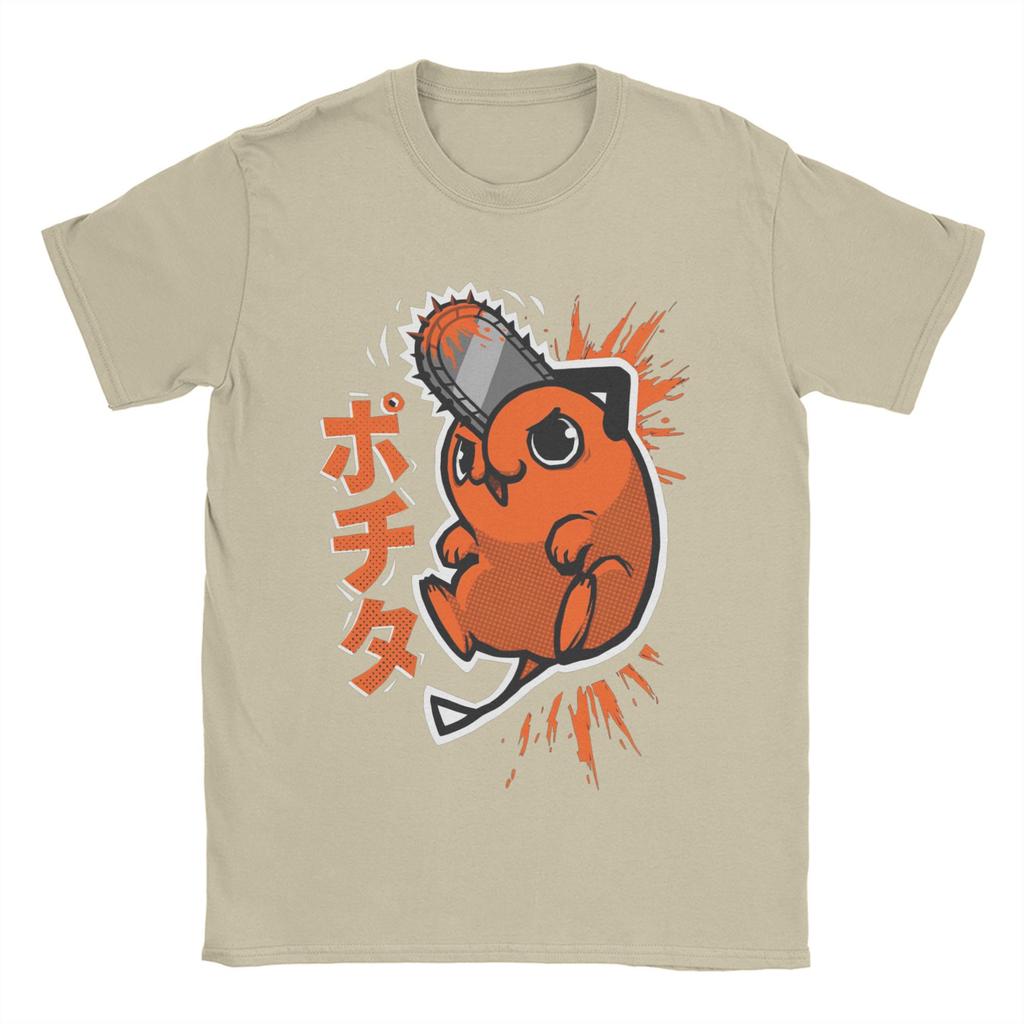 Chainsaw man pochita poster Maglietta Estiva in Cotone Magliette per Coppia Trendy Maglietta con Stampa Cool Manica Corta Y2K Retro Top Tees