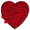 Forever Flowers, 50 konservierte Rosen in einer Herzform-Box, Ewige Blumen Unsterbliches Bouquet Geburtstagsgeschenk zur Lieferung Prime Frauen Ihr Ehefrau Mütter,