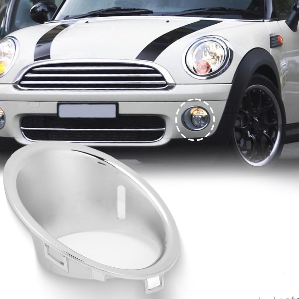 Chrome Front Fog Light Lamp Trim Ring Cover for Mini Cooper R55 R56 R57 pre-LCI 2007 2008 2009 2010 2011 51112753661