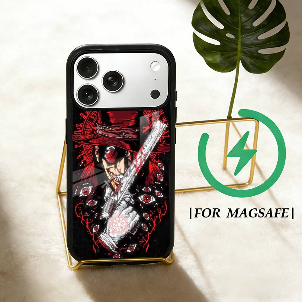 Anime H-hellsing S Phone Case For iPhone 17,16,15,14,13,12,Plus,Pro,Max for Magsafe Magnetic Wireless Charging