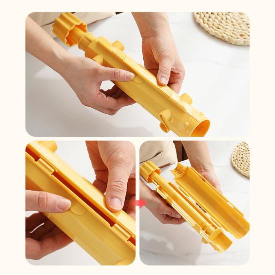 Sushi Maker Kit with Push-Button Release DIY Rice Mold Roller for Homemade Sushi Onigiri BPA-Free Plastic Fun Kitchen Tool for Sushi Lovers Kids