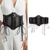 Girl Lattice Belt Cowgirl Punk Waist Belt Lace-up Trendy Stylish for Jeans Dress