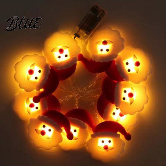 Winter Decor Lights Christmas Decorations Operated LED String Battery Snowman Garland Holiday Unique Lighting