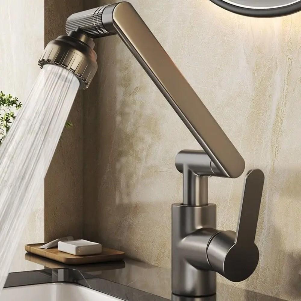 360° Rotating Robotic Arm Faucet Flexible Adjustment Rotating Faucet Universal Faucet  Kitchen Sink