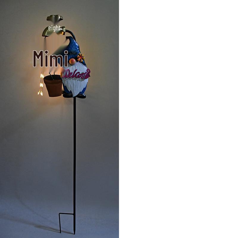 NuFeng Outdoor Solar Gnome Garden Sprinkler Light