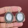 Boucle d'oreille Pierre de Lune Arc-en-ciel Boucle d'oreille pendant Boucle d'oreille en pierre gemme véritable Boucles d'oreilles en argent sterling 925 Boucles d'oreilles faites à la main Cadeaux pour Maman Bijoux en argent