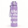 1PC Fathers Day German Slogan 750ml Color Plastic Sports Water Bottle Leakproof Flip Straw Lid Suitable for Sports Office Home Use