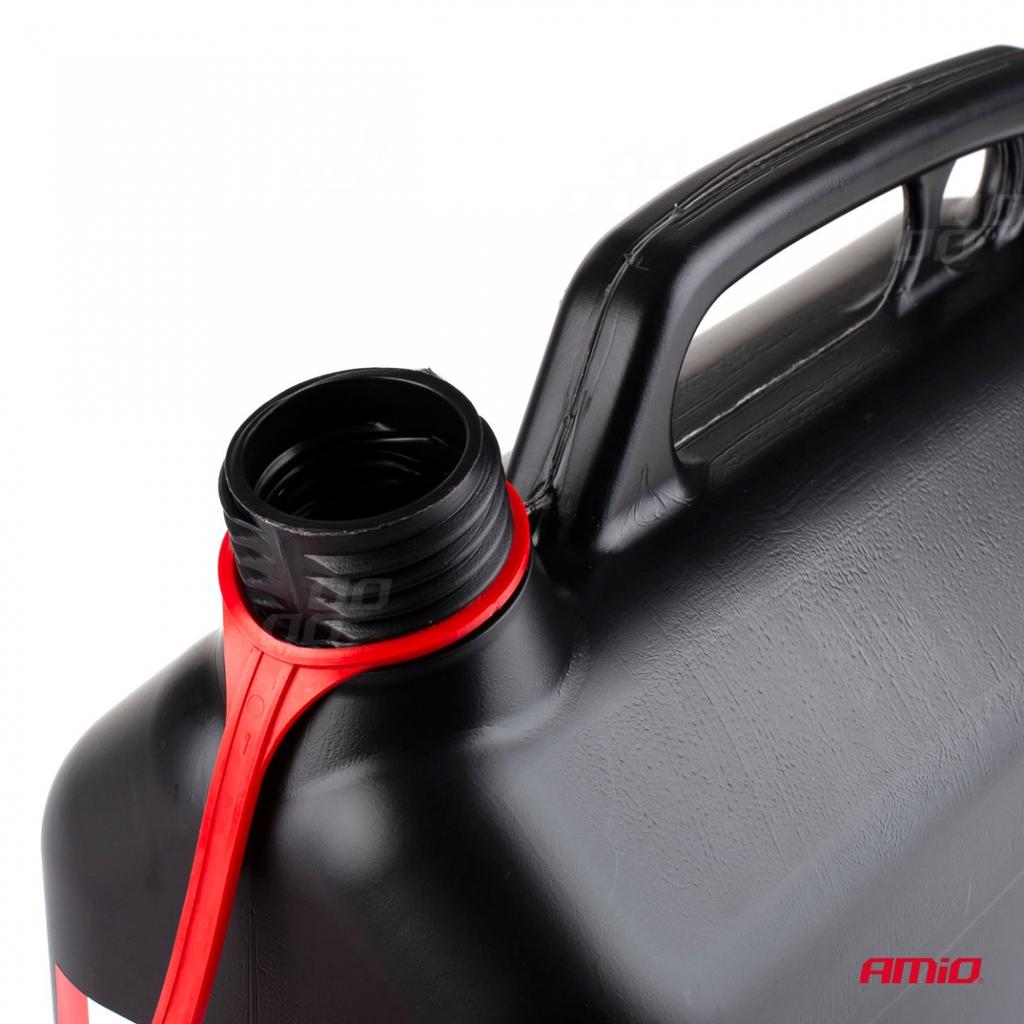 Plastic Canister, Black 5L Amio-02887