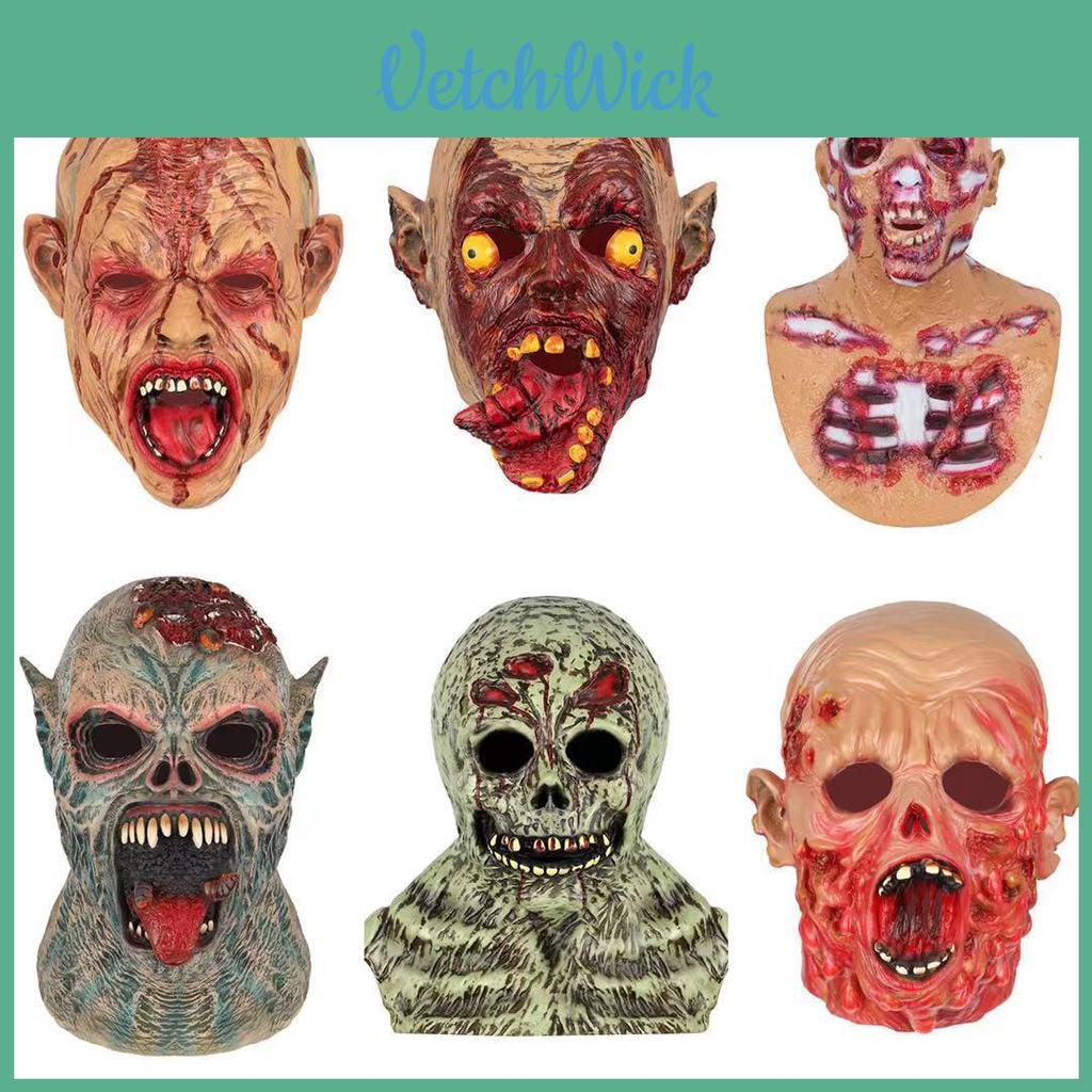 Scary Halloween Latex Mask Terrifying Zombie Costume Decoration