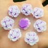 15pcs 19mm Resin Flower Rhinestone Flatback Cabochon for DIY Wedding Decoration -A62