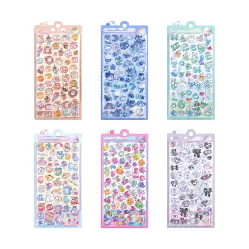 Cartoon Animal Sticker for Kid Craft Scrapbooking Journal Planner Phone Case Children Motivational Sticker for Rewarding