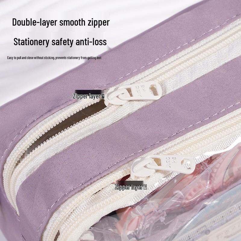 Stylish Five-Layer Pencil Case for Students - High Capacity Stationery Bag