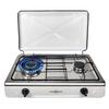 Gas Hob - Vitrokitchen - Push Button - Multicoloured - 69x68x19 Cm - Natural Gas - Alloy Steel