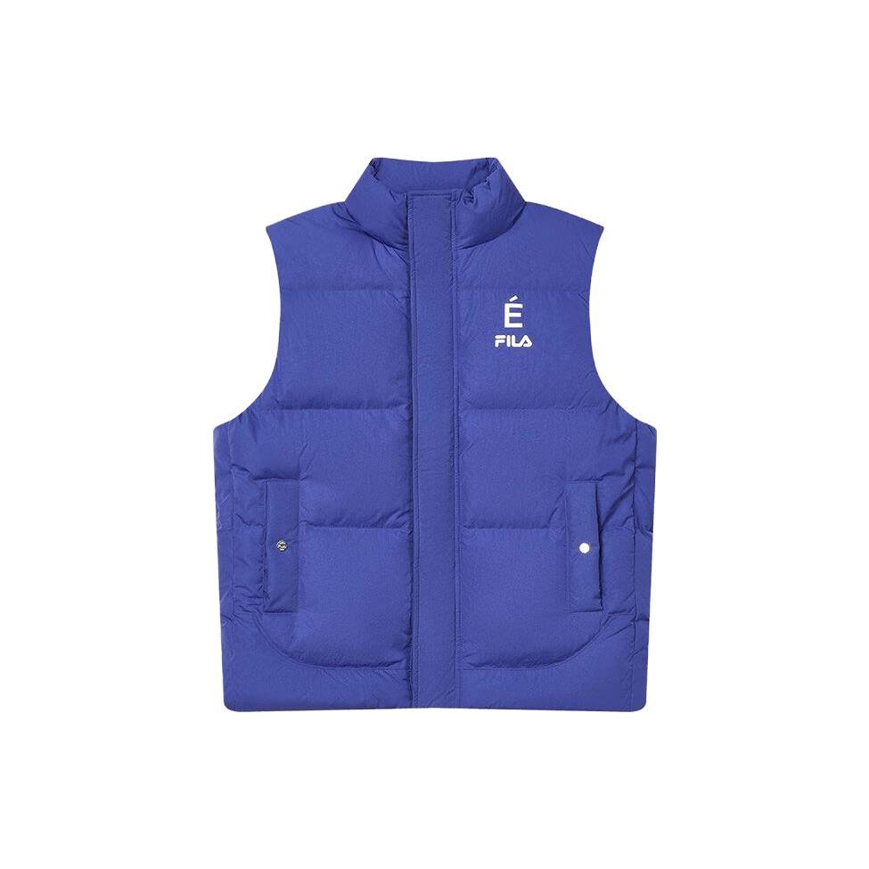 FILA X Études Down Vests Men s Italian Blue Stand Collar Moderate Other F11M346904F-BU 3XL