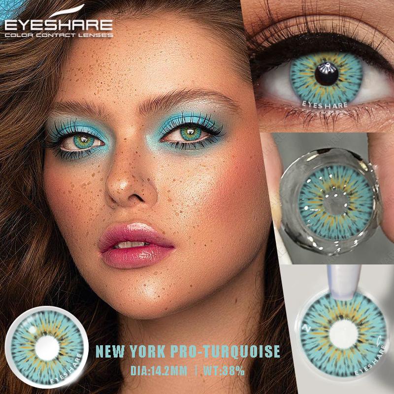 Eyeshare Colored Contact Lenses Eyes New York Pro Series 1 Pair Decoration Comestics Makeup