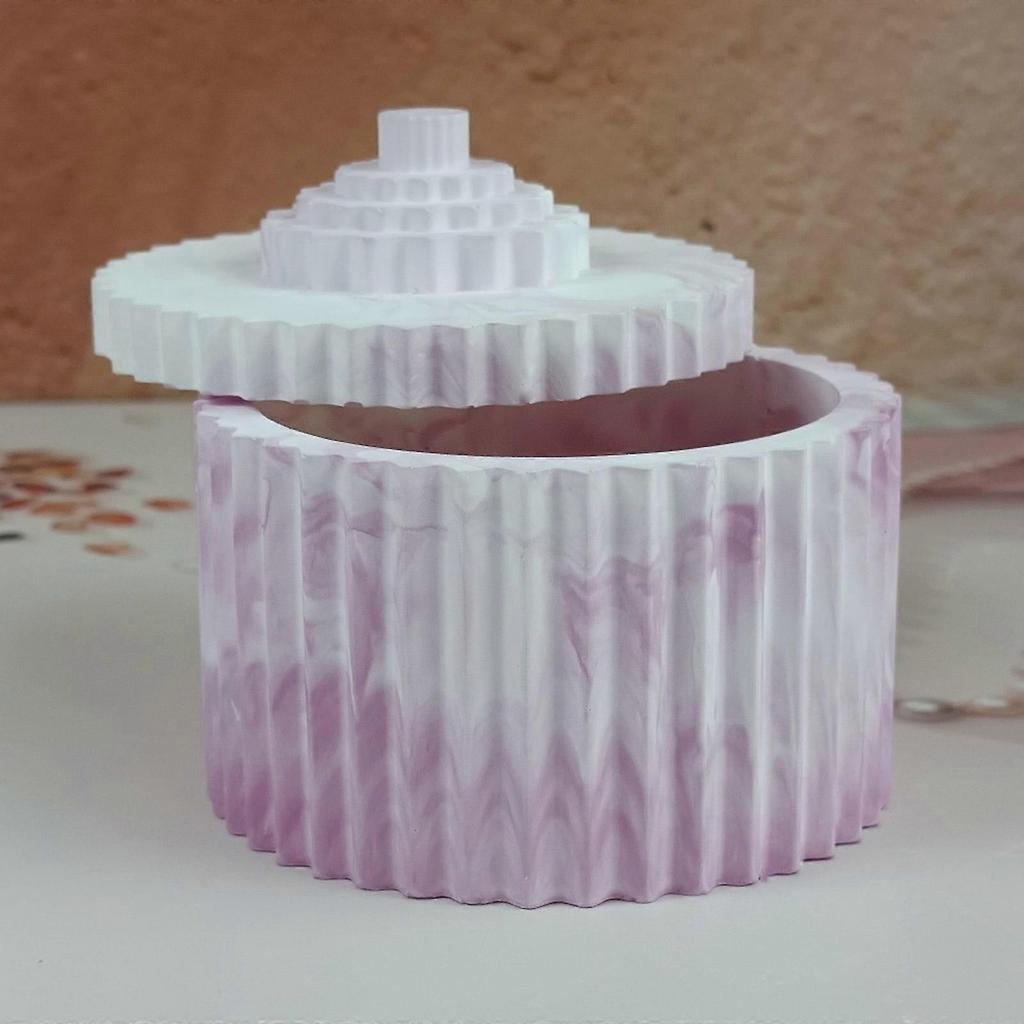 Silicone Storage Solution Moulds Striped Shape Storage Box Mold Silicone Texture for Keeping Small Items Organized