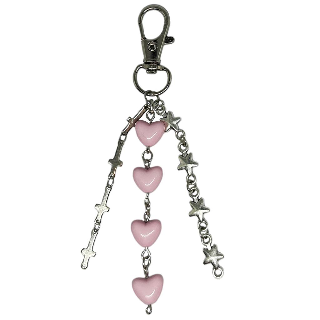 Sweet Cool Star Heart Phone Charm Straps Car Keys Hanging Pendants Fashion Bag Decoration Lanyard Purse Accessories