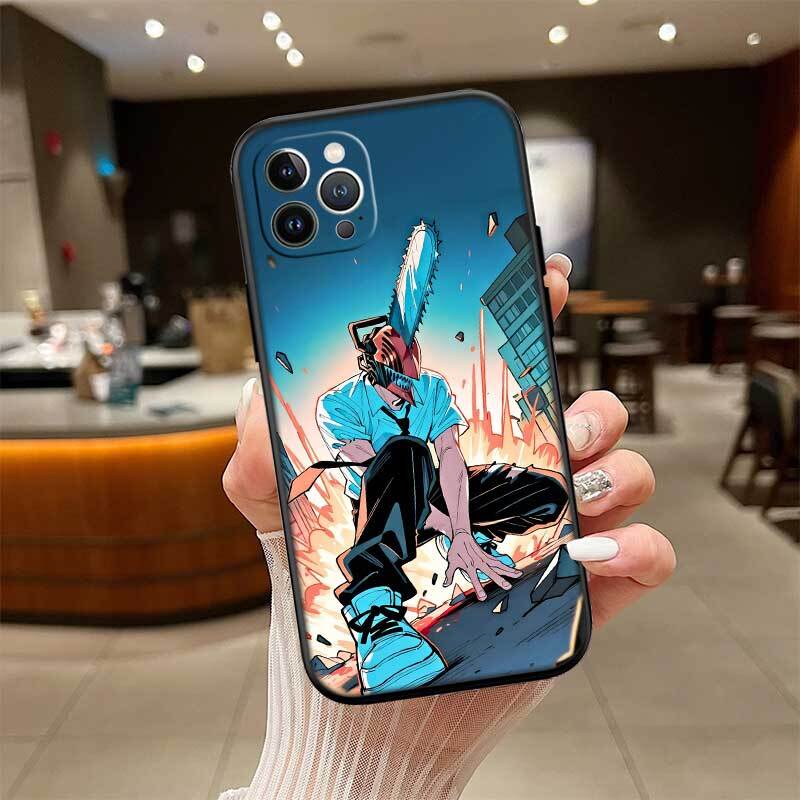 C-Chainsaws Denji Shockproof Phone Case for Redmi Note 8 8T 9 9A 9C 9T 9S 10 11 11S 10C 10X 10A 10T Pro Max Plus Prime