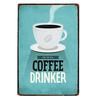 Coffee Sign Vintage Wall Decor Plaque Metal Retro Poster Decorative Coffee Plates Tin Cafe Decoration 20x30 Cm