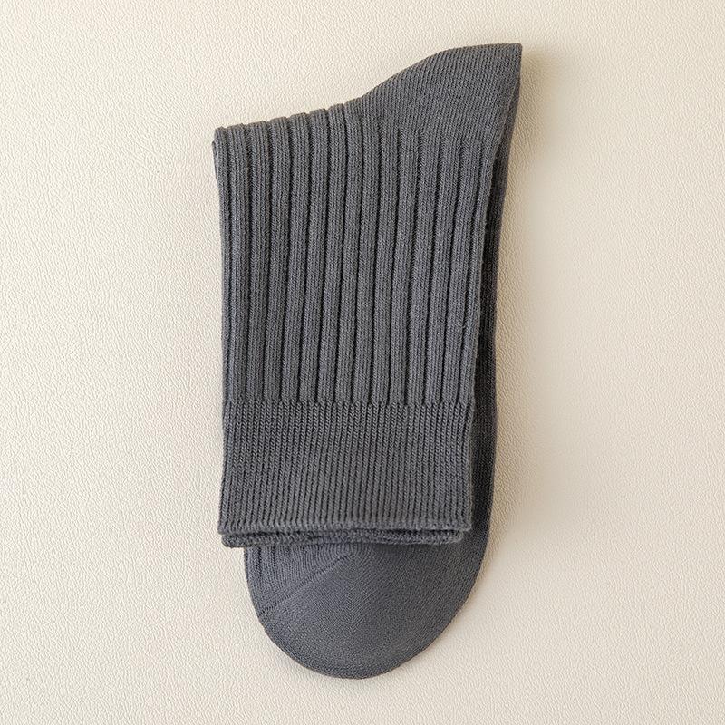 Socks Men'S Pure Cotton Medium Tube Socks Sports Sweat-Absorbing Deodorant Boneless Cotton Business Casual Men'S Socks