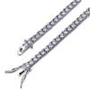 [3MNSCD] 18K White Gold Plated Tennis Bracelet Women's Jewelry Lobster Clasp Bracelet