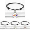 Stylish Support Autism Black Bracelet Unisex Design Commemorative Jewelry