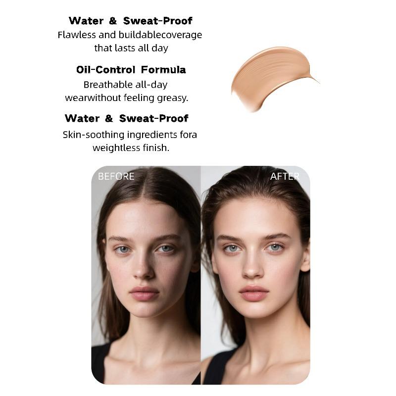 Flüssige Foundation Langanhaltend Kein Abschminken Wasserdichter Concealer Reparatur Ölkontrolle Foundation Creme BB Cream