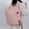 Multifunctional Solid Color Laptop Backpack Set: Casual, Large Capacity, Trolley-Friendly, Outdoor Student Schoolbag