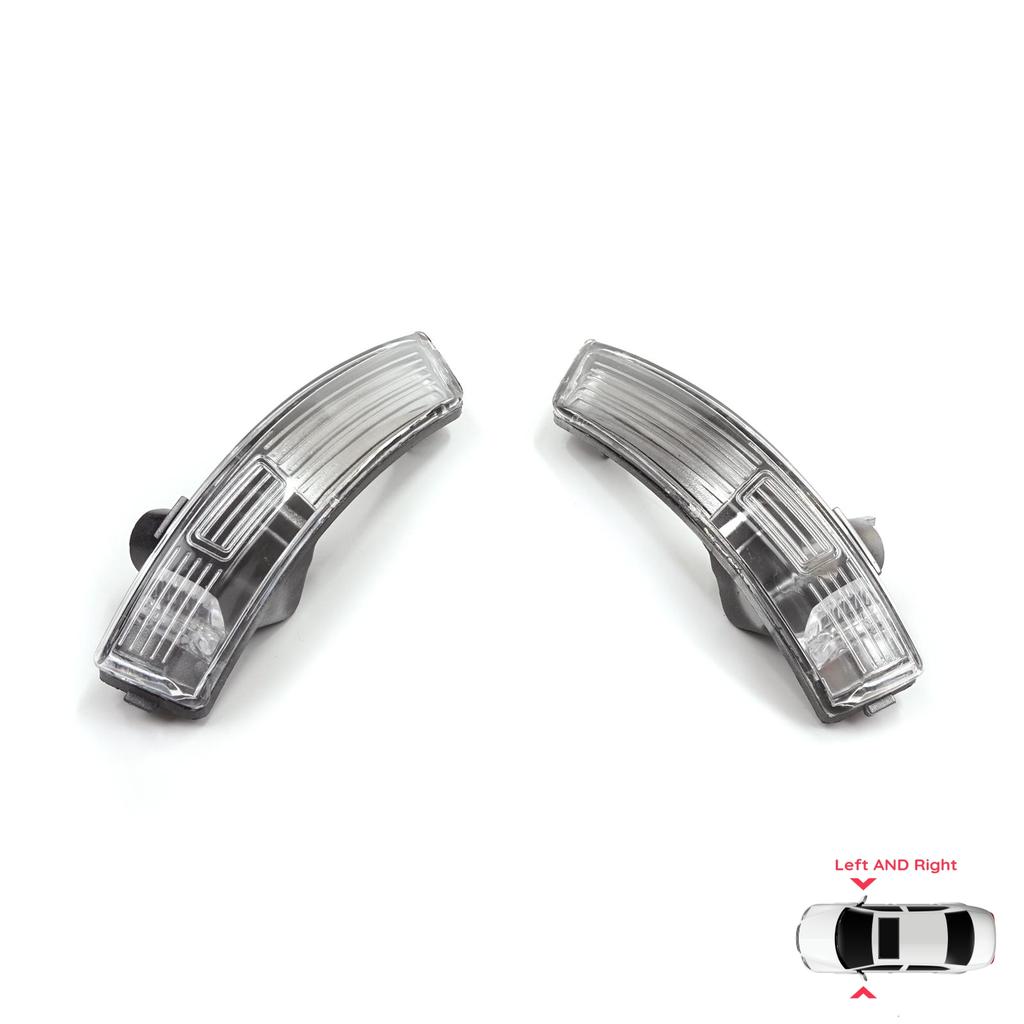 BSP1242 Side Door Wing Mirror White Clear Indicator Lamp Lens Left Right for Ford Focus 2007-2020 Mondeo MK4 2007-2015 1872845 1872847 