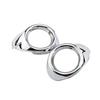 2Pcs ABS Chrome Car Front Fog Lamps Covers Head Fog Lights Cover Sticker for Ford Focus 3 MK3 2012 2013 2014 2015 Accessories
