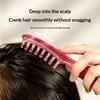 Resin Scalp Massage Comb with Smooth Rounded Teeth Comfortable Grip for Home Daily Wet Dry Hair Care Use