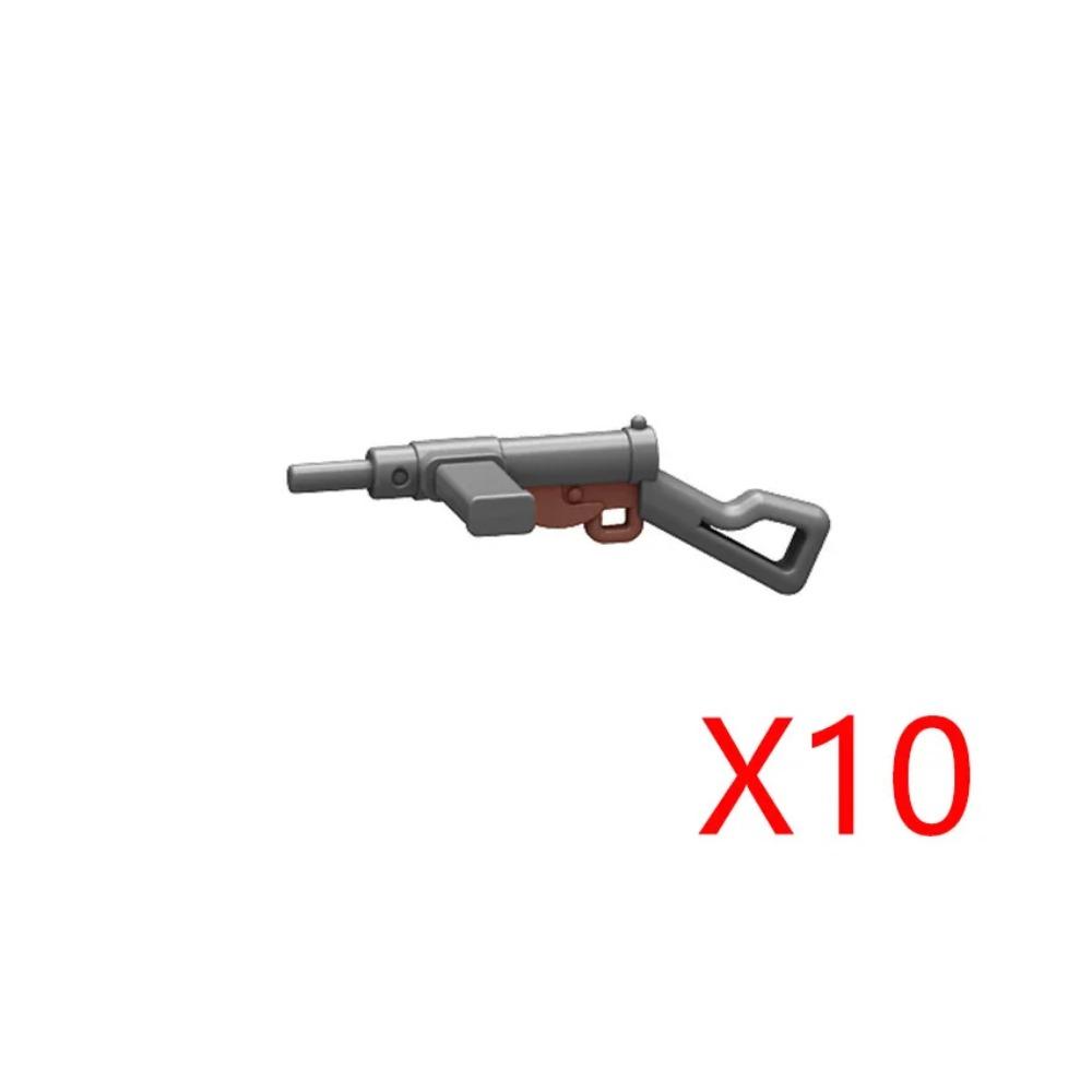 WWI WWII Building Blocks Soldiers Military Accessories Bomb Two-color Gun Mini Brick Weapons Gift Toy AKM Helmet RPG Grenad X026
