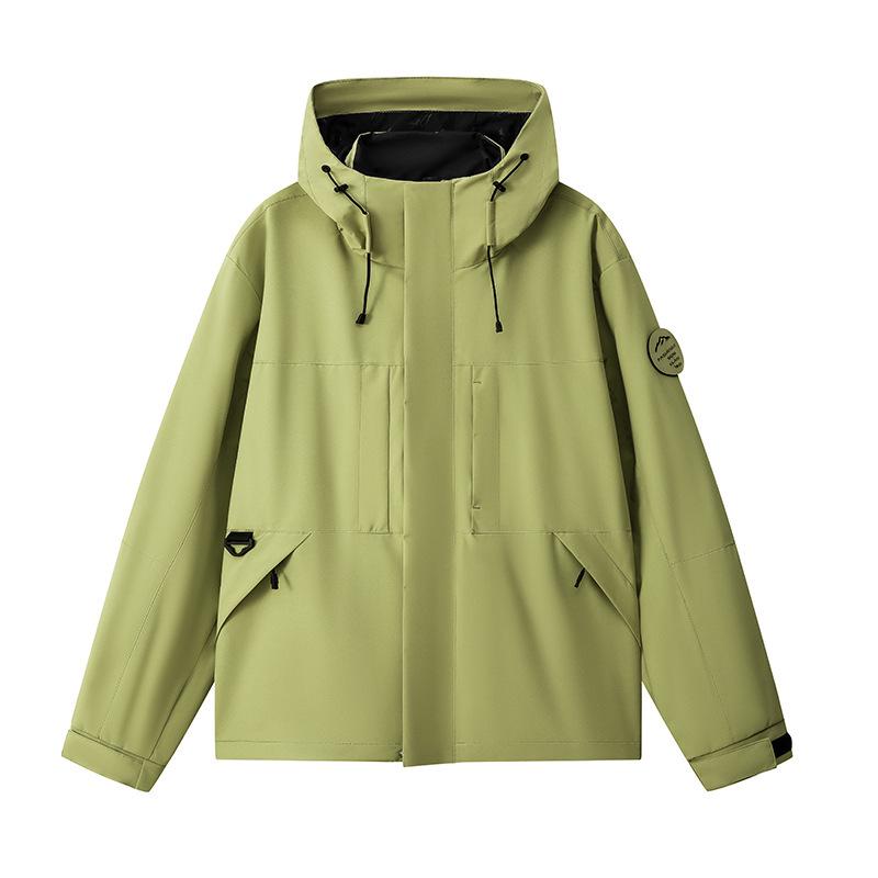 2026 Unisex Outdoor Three-Proof Hooded Jacket - Loose, Versatile Style Medium