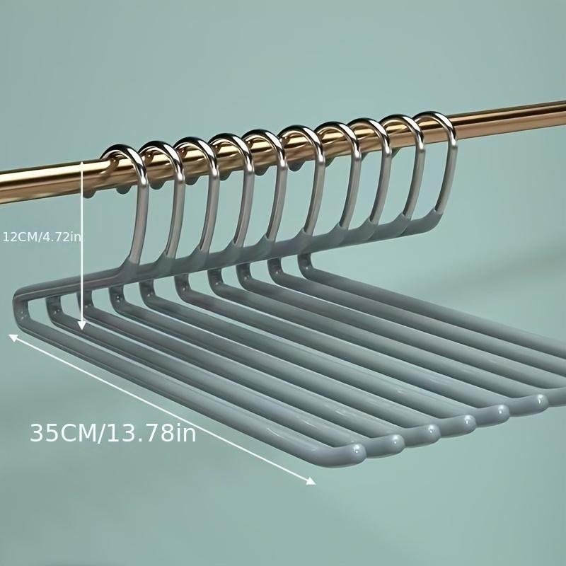 30pcs Heavy-Duty Z-Shaped Pants Hanger Durable Metal Multi-Function Wardrobe Clothing Organizer Trousers Shirts Clothes Hangers