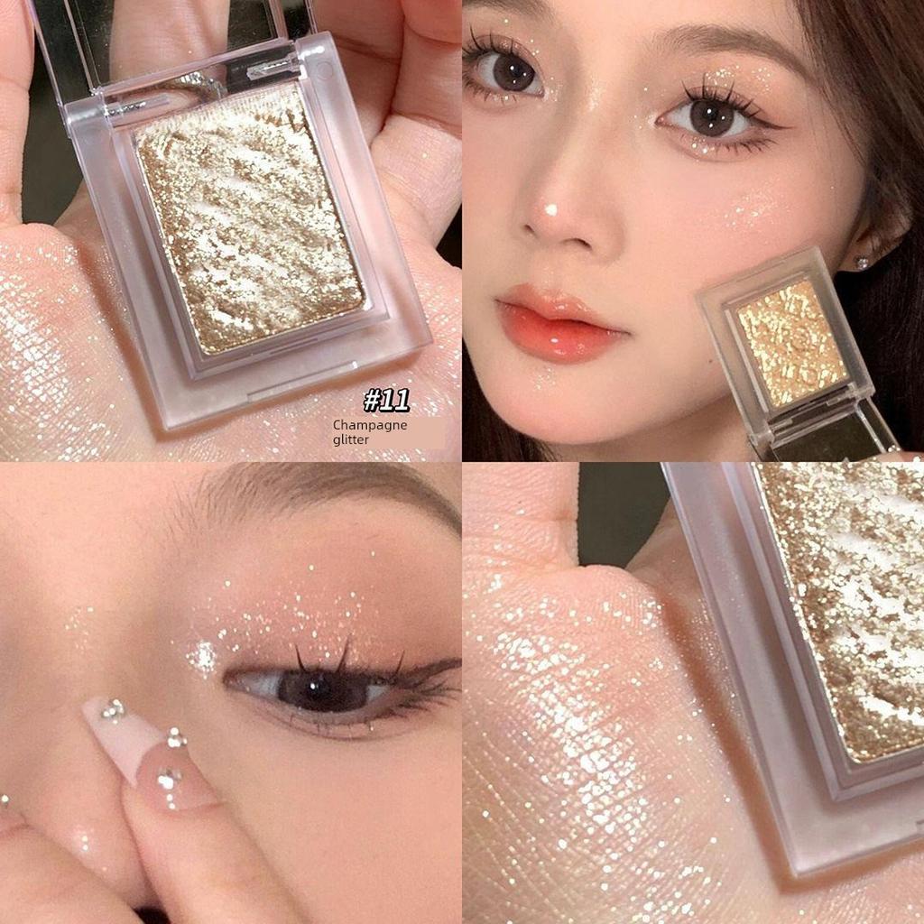 Single Color Eyeshadow Blush Low Saturation Water Makeup Base Blending Eyeliner Under-Eye Highlighter Pearlescent Matte New Product Authentic