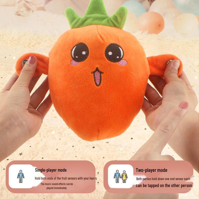 Musical Plush Toy: Strawberry, Banana & Carrot – Interactive Parent-Child Play Piano