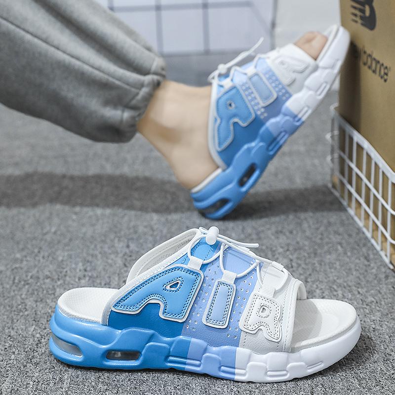 Men's Casual Slippers Non-Slip Anti-wear Men's Home and Outdoor Slippers Soft and Comfort Beach Shoe Trendy Fashion Mens Sandal