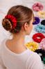 Silk Scrunchie Mulberry 6A Red S Premium