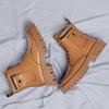 New Men's Boots Winter Trendy High Top Work Boots Genuine Leather Work Boot for Men Shoes High Quality Men Boots