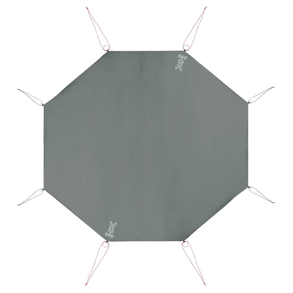 DOD One Pole Tent L Ground Sheet 385cm X 350cm 8 People GS8-563-GY