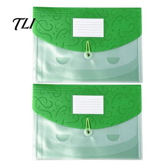 Waterproof Paper Storage Expandable Document Folder with Label Slot, Layered Design PP File Durable Bag Envelope, Secure Rope Closure Organizer