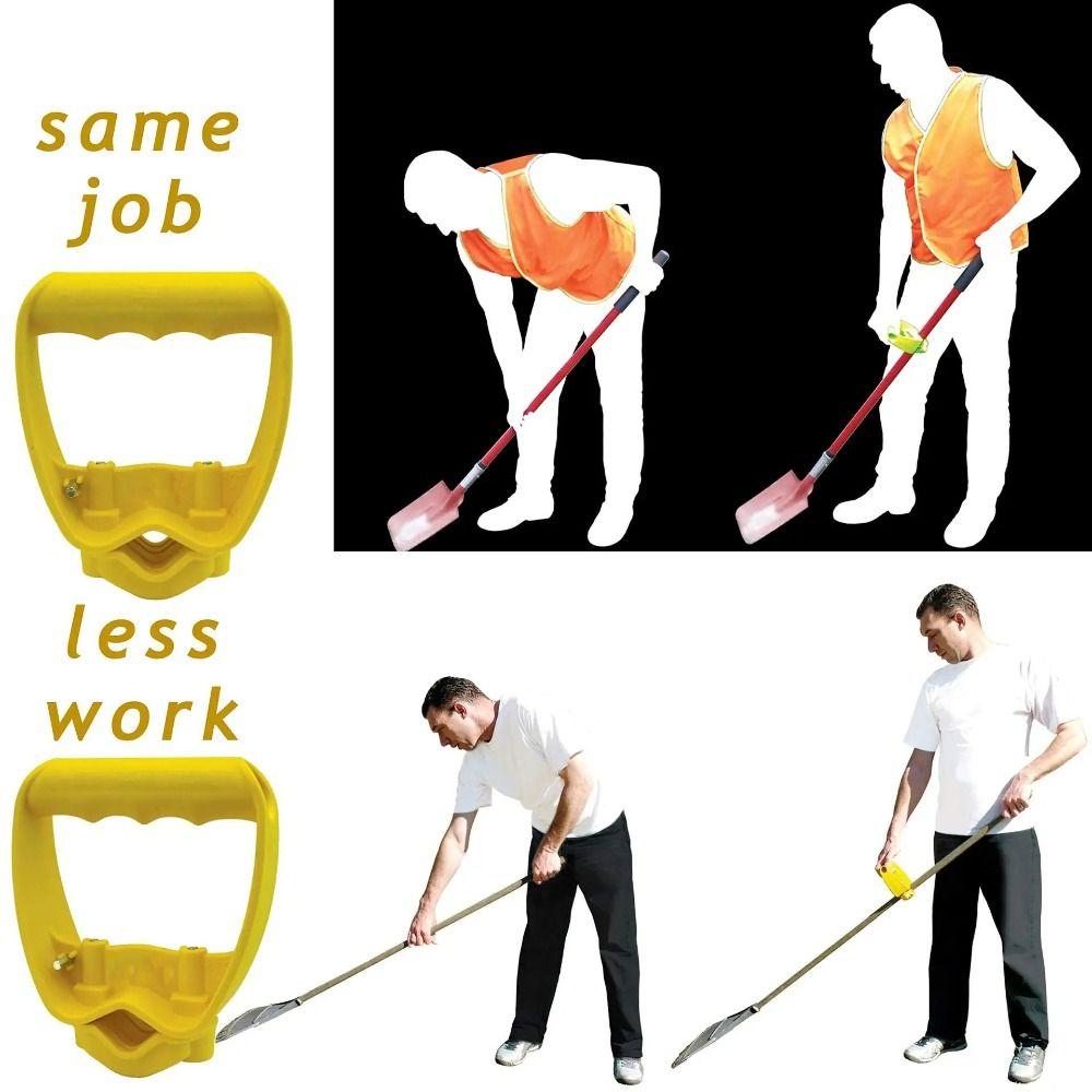 Comfortable Ergonomic Shovel Lightweight Handle Grip Back-Saver Tool Attachment Gardening Tool