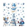 4 Sheets Removable Static Christmas Static Cling Decal Xmas Party Door Stickers  Party Supplies