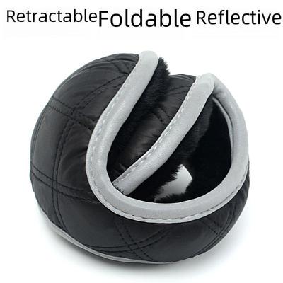 Foldable Waterproof Velvet Earmuffs: Warm, Thickened, Unisex Design for Women - Ideal for Northeast Cold