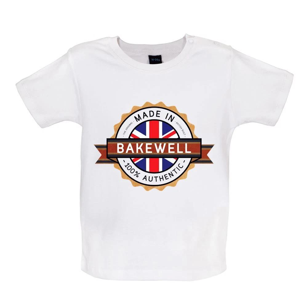 

Made In Bakewell - Baby Kids Boys Girls Unisex T-Shirt / Babygrow - Town Hometown Born In Derbyshire 140