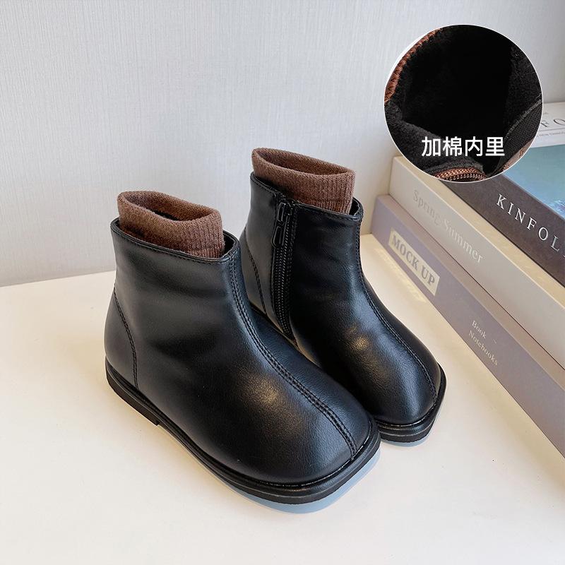 Autumn and Winter Classmate Little Girl Princess Style Short Boots Soft-soled Baby Martin Boots