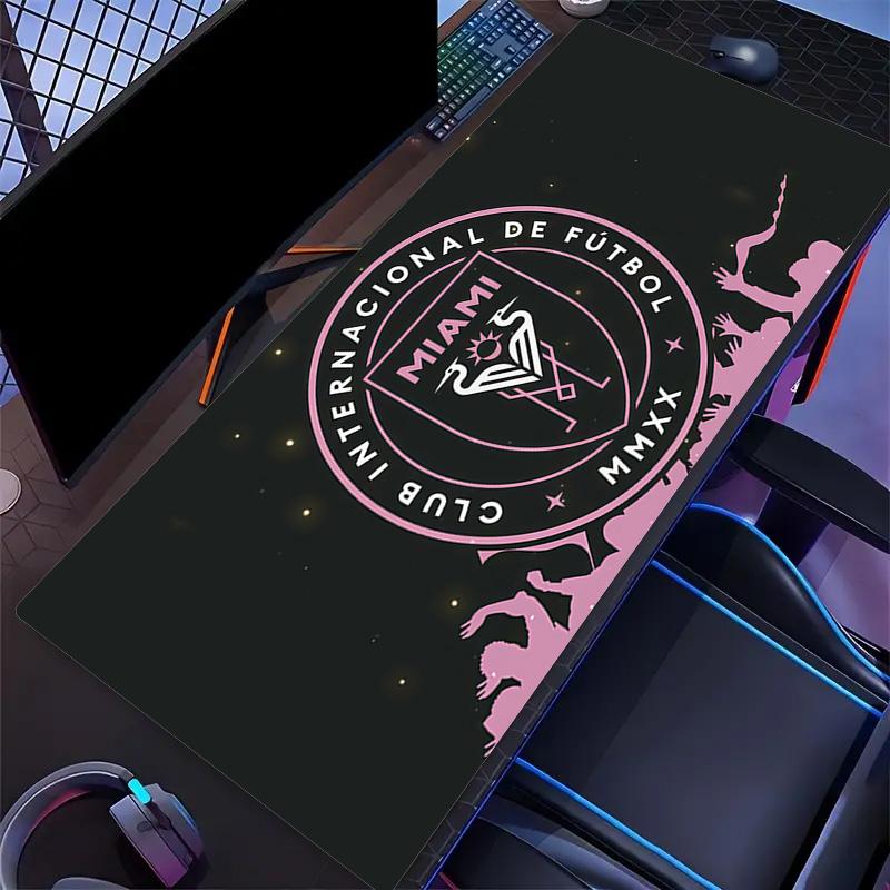 Inter Miami CF Print Cushion Non-slip Laptop Tablet Big Mousepad XXL Mat Mini PC Playmat With Lock edge