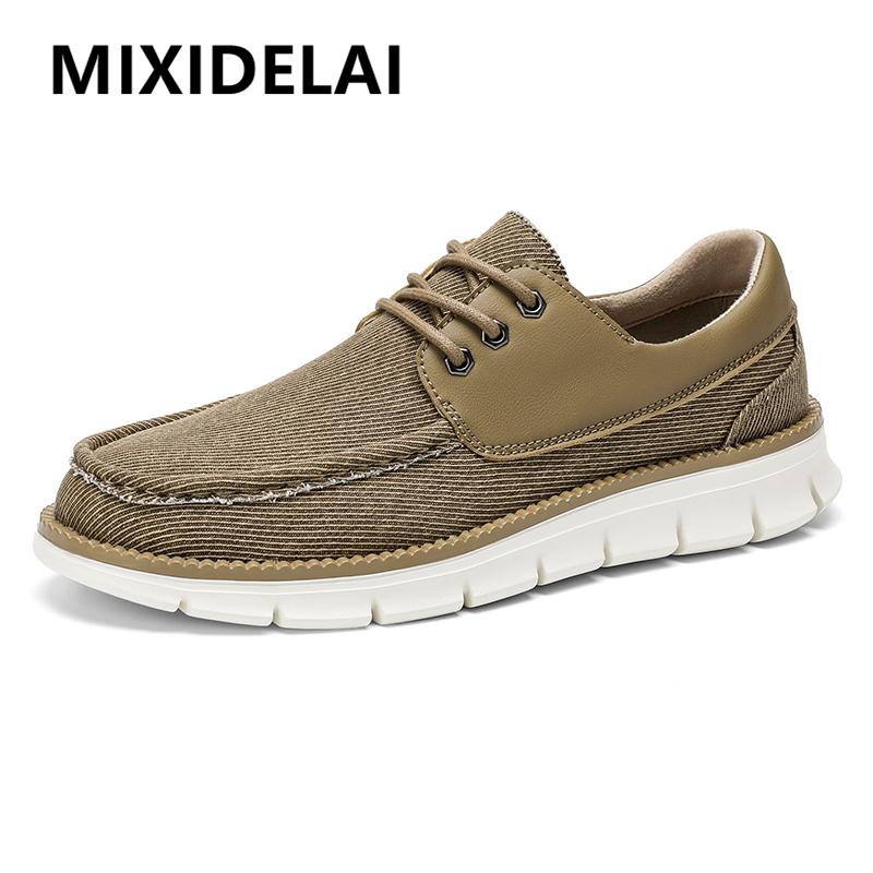 Spring Men'S Canvas Shoes Breathable Casual Shoes Brand Men Loafers Lightweight Boat Shoes Walking Vulcanized Shoes Sneakers