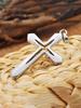 Fashion Design Simple Hollow Cross Pendant Men\'s Hip Hop Stainless Steel Necklace Religious Christian Amulet Jewelry