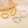 Layered Woven Texture Gold Hoop Earrings - High-End, Non-Fading Titanium Steel (2025)